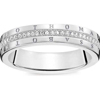 Thomas Sabo Prsten Klasický bílý D TR0026 725 14 52 Sterling silver