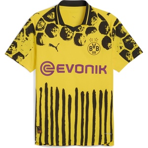 PUMA Детска футболна фланелка Puma x KidsSuper Borussia Dortmund Authentic Home Shirt 2025 2026 Adults - Yellow/Black