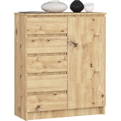 Ak furniture Jerry 80 cm 1 dveře 5 zásuvek