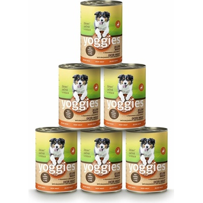 Yoggies jelenia konzerva s pohánkou a brusnicami 6 x 400 g