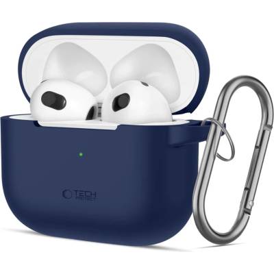 Tech-protect силиконов кукичка Apple AirPods 3 тъмносин (5906302375103)