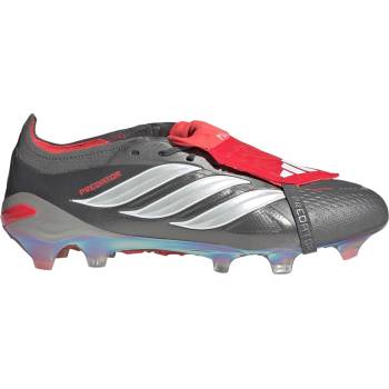 Adidas Мъжки футболни бутонки Adidas Mens Predator Elite Fold-Over Tongue Firm Ground Football Boots - Grey/Red