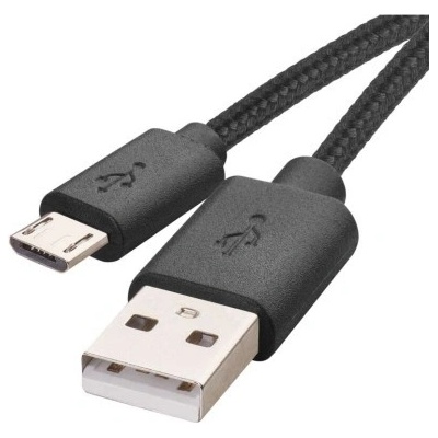 Emos SM7008BL USB 2.0 A/M - micro B/M, 2m, černý