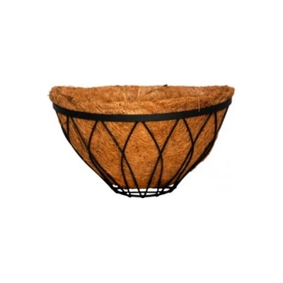 HORECANO Кокосова саксия стенна полукръг - 40 х 20см (019793)