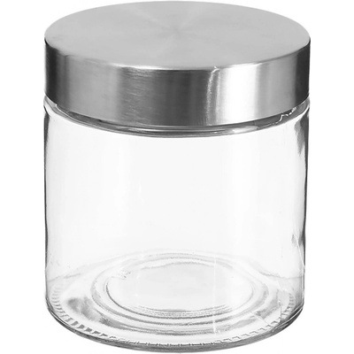 5five Simply Smart Skleněná nádoba na potraviny s víkem z nerezové oceli 750 ml