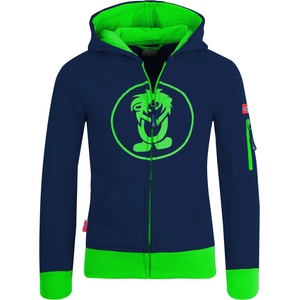 TROLLKIDS Детски суичър Trollkids Kids Sortland Jacket Hoodie - Navy / Green - размер 104 (EU) (704-1558-0113)