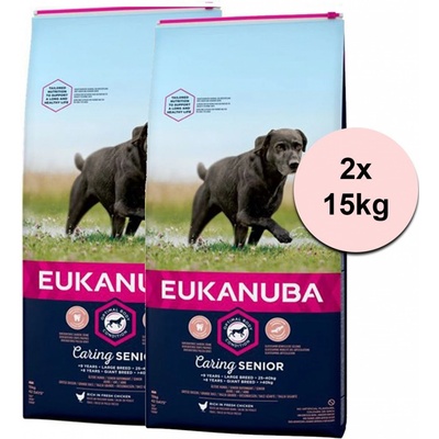 Eukanuba Caring Senior Large Breed 2 x 15 kg