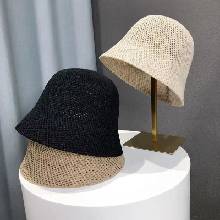 Mango Event Women Bucket Hat Summer Hollow Out Thin Breathable Sun Hat Female Beach Panama Cap Fold Outdoor Japanese Lesure Fishierman Cap