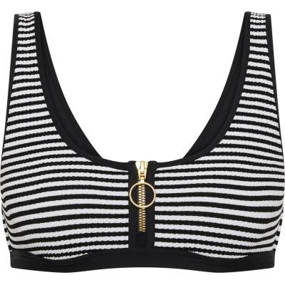 Seafolly Дамско бикини горнище Seafolly Clubhouse Zip Front Tank Top Bikini top - Black - размер 40 (EU) (150-6629-0315)