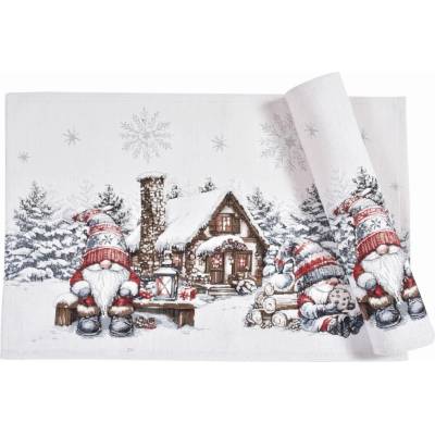 Praktik Chenille prestieranie 002V biela Bavlna/polyester 30x45cm