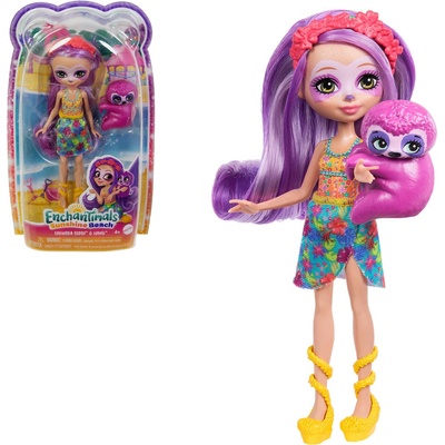 Mattel ENCHANTIMALS Sunshine Beach Sabindra Sloth a Tang HRX82