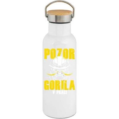 123TRIKO termoska Pozor, gorila v práci 500 ml vtipné