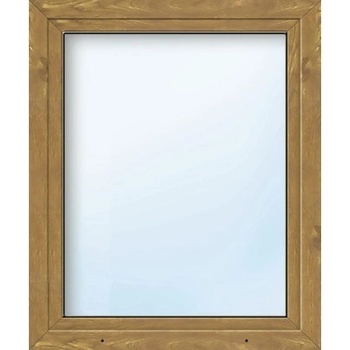 ARON Plastové okno jednokrídlové Basic biele/zlatý dub 750 x 1350 mm DIN ľavé