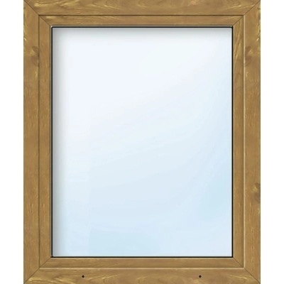 ARON Plastové okno jednokrídlové Basic biele/zlatý dub 850 x 1300 mm DIN ľavé