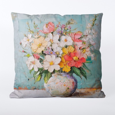 Takoy Povlak na polštář 45x45 nepromokavý polyester imprese barev-HT-00325 | 45 x 45 cm