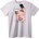NOONEBRAND Тениска OMG! Плачещо лице - XL, White