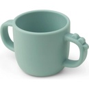 Done by Deer silikónový hrnček s uškami Peekaboo Croco 170 ml modrý