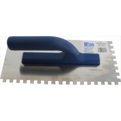 Hladítko nerezové s plastovou rúčkou 270x130mm, zub 4x4mm