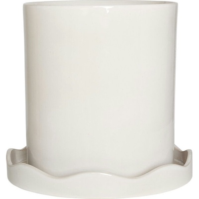 OYOY Nami Саксия с подложка, 27 см, бяла (L301400)