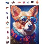 Milliwood Дървен пъзел Milliwood, Cold is cool, 316 части - Коргито Колин (L-ColinCorgiDog-5026)