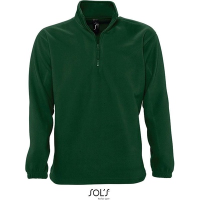 Sol's Ness Fleecová mikina s 1/2 zipsom zelená fir