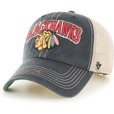 47 brand Шапка с козирка 47 brand Nhl Chicago Blackhawks с апликация H-TSCLA04LAP-VB (H.TSCLA04LAP.VB)