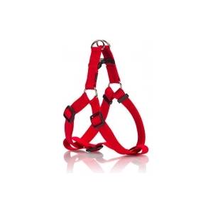 Pet Interest S- Нагръдник за кучета, изкуствена лента 1.5/35-55 см - червен