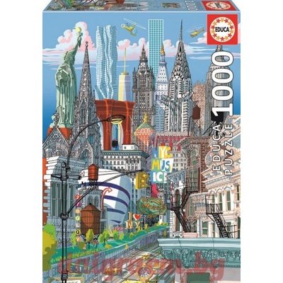 Educa Пъзел educa 19265 - 1000 части - Ню Йорк, Карло Станга (edu19265)