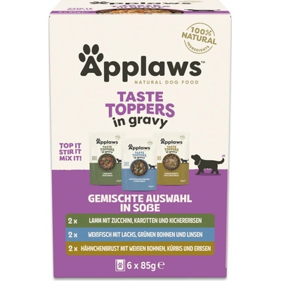 Applaws Adult Taste Toppers Gravy Multipack 6 x 85 g