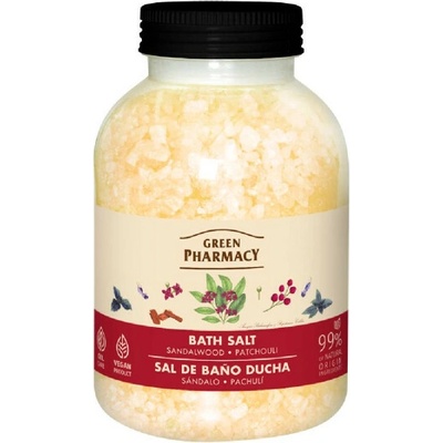 Green Pharmacy Sandalwood & Patchouli Bath Salt relaxačná soľ do kúpeľa 1000 g