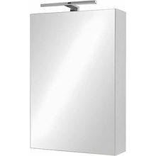 A - Interiéry Skříňka zrcadlová Argos 40 bílá, lesk, LED osv. chrom, 40x65x13,8