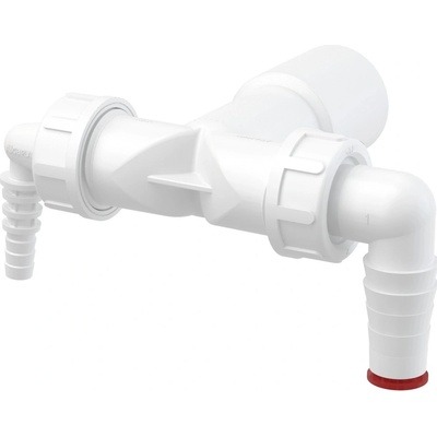 Alcadrain Dvojité kolienko DN40/32/8-23 so spätnými klapkami