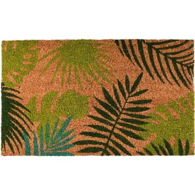ESSCHERT DESIGN BEST FOR BOOTS s tropickými listami hnedo-zelená 75 x 45 cm