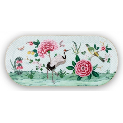Pip Studio Blushing Birds Servírovací tác 33.3x15.5cm bílý