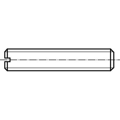 PROFISTYL DIN 551 šroub stavěcí s průběžnou drážkou a plochým koncem pozink Varianta: DIN 551 šroub stavitelný pl.kon ZB M04x020 – Zbozi.Blesk.cz