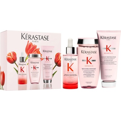 Kérastase Genesis Trio Spring set jemný posilující šampon 250 ml + kondicionér 200 ml+ denní sérum 90 ml dárková sada