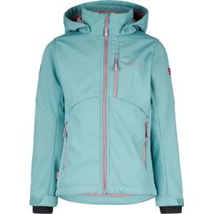 TROLLKIDS Детско софтшел яке Trollkids Girl's Balestrand Jacket Softshell jacket - Glacier Green / Orchid - размер 122 (EU) (703-4379-0121)