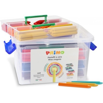 Primo Voskové pastelky 216 ks PP box