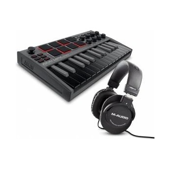 AKAI MPK Mini MK3 Schwartz und M-Audio HDH40