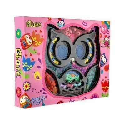 Teddies Korálky farebné so šnúrkou v krabici 27x20x4cm