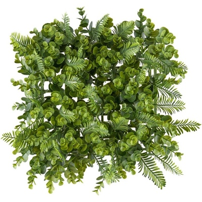 Gasper Umělá zelená stěna eukalyptus 25 × 25 cm