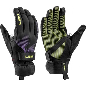 Leki Ръкавици Leki Ultratrail Storm TR Gloves - Black / Neonyellow / Violet - размер 6 (EU) (202-8477-0111)