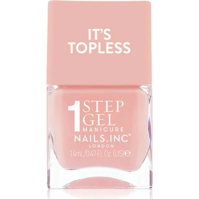Nails Inc. It’s Topless gélový lak na nechty pre dlhotrvajúci efekt odtieň Trinny 14 ml