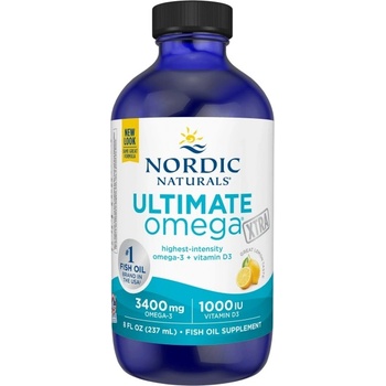 Nordic Naturals Ultimate Omega Xtra | With Vitamin D3 [237 мл] Лимон