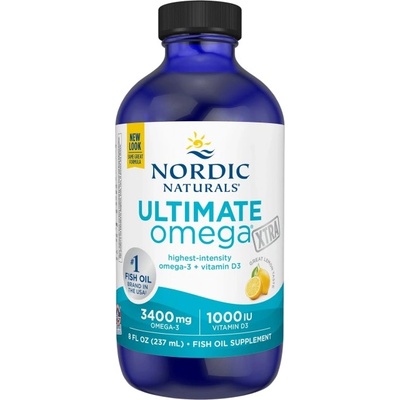 Nordic Naturals Ultimate Omega Xtra | With Vitamin D3 [237 мл] Лимон