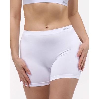 EcoBamboo Boxerky so stredne dlhou nohavičkou 03021P Biela