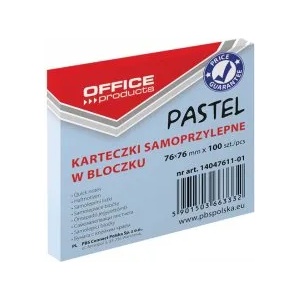 Office products Кубче 76х76мм 100л. пастел