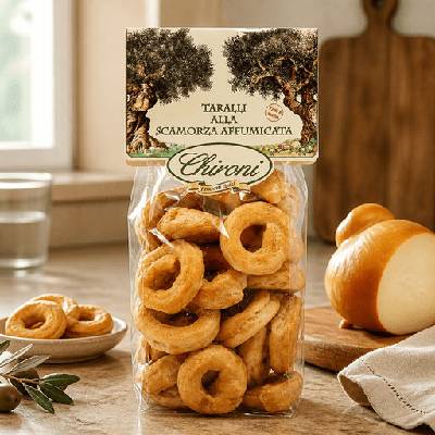 Chironi Taralli alla Scamorza talianske taralli s údeným syrom Scamorza 200 g