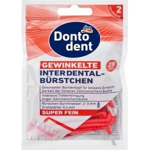 Dontodent Интердентални извити четки, много фини, iso 2, 28 бр (1569774)
