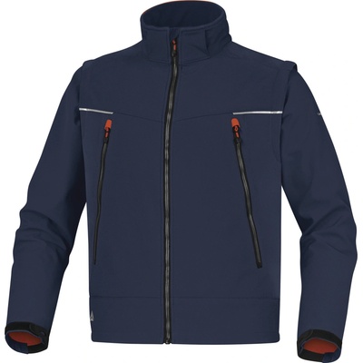 Delta Plus Polar mikiny Softshell Svetre Námornícka Modrá/ oranžová